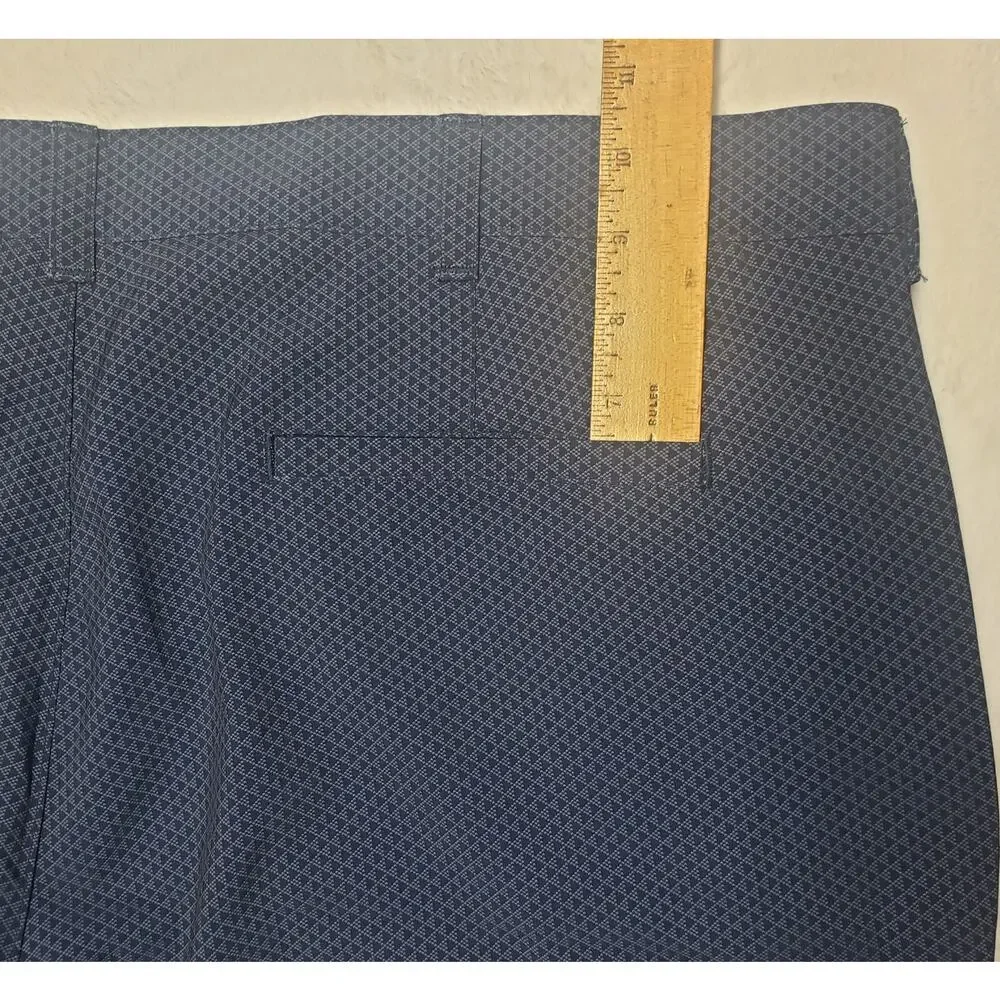 Ben Hogan Performance Golf Shorts 44 Tall Navy Micro‑Diamond UPF 50 Stretch NWT